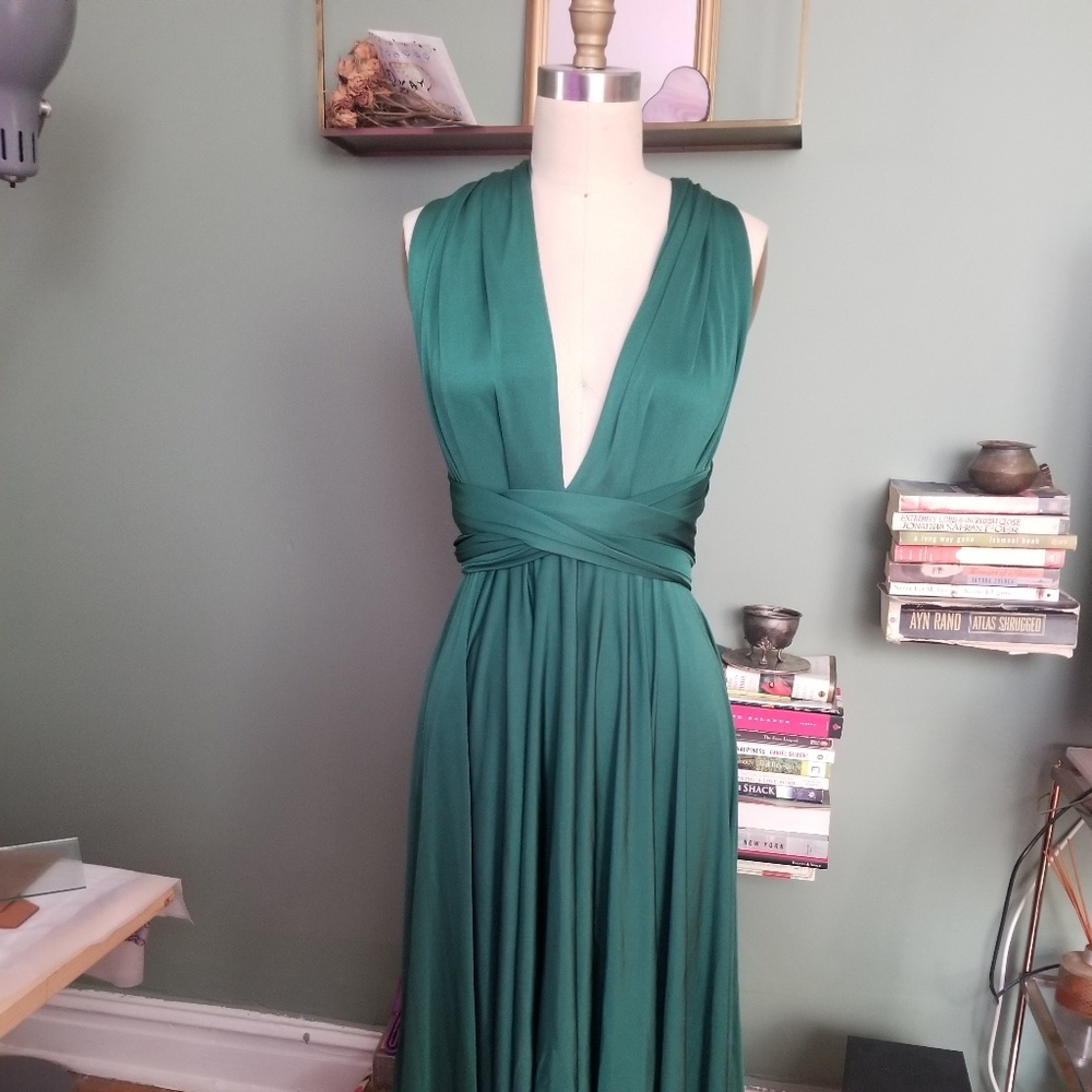 Narcisa Lang Emerald Green Dress
